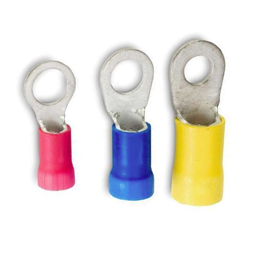 22-16 AWG Non Insulated Ring Terminals, 1/2" Stud, UL